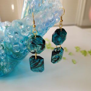 Long Earrings jewelry Resin Handmade